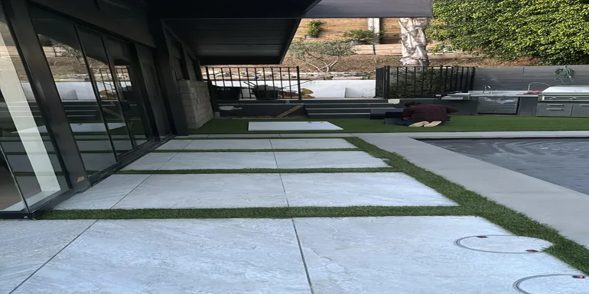 Stucco finish on modern home