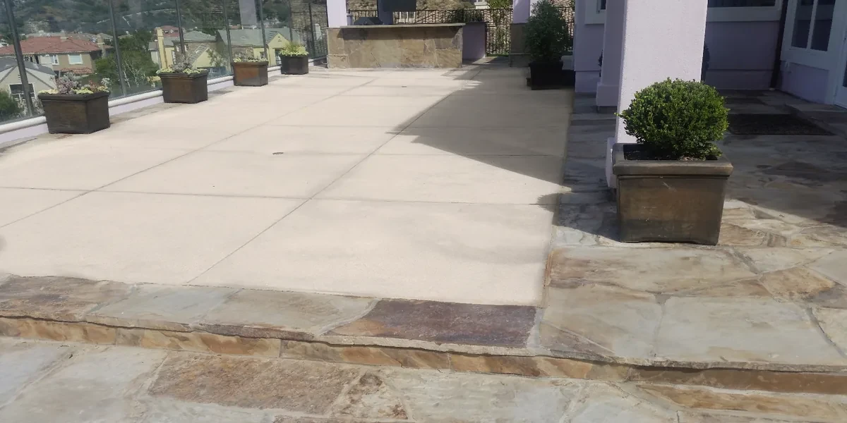 Stucco finish on modern home